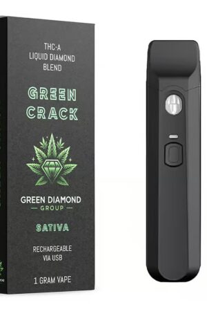 Grüner Riss Einweg-Vape – THCA Liquid Diamonds